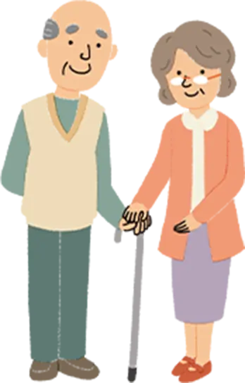 夫婦2人の日常生活費（最低額）を示すアイコン