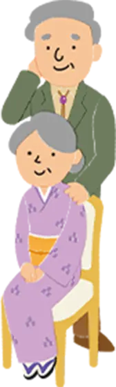 ゆとりある夫婦の生活費を示すアイコン