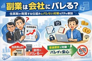 副業は会社にバレる？住民税で発覚する仕組みとバレない対策をFPがわかりやすく解