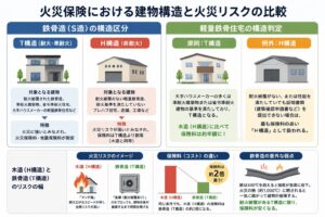 【2026年版】火災保険の建物構造とは？木造・軽量鉄骨・鉄骨造（S造）の違いと保険料差をFPが解説