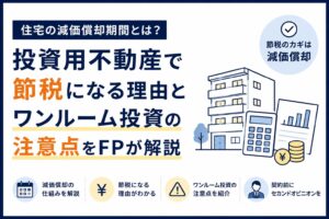 住宅の減価償却期間とは？投資用不動産で節税になる理由とワンルーム投資の注意点