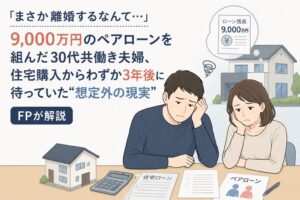 ペアローンで後悔する人は少なくない？9000万円の住宅ローンを組んだ30代共働き夫婦が離婚した相談事例