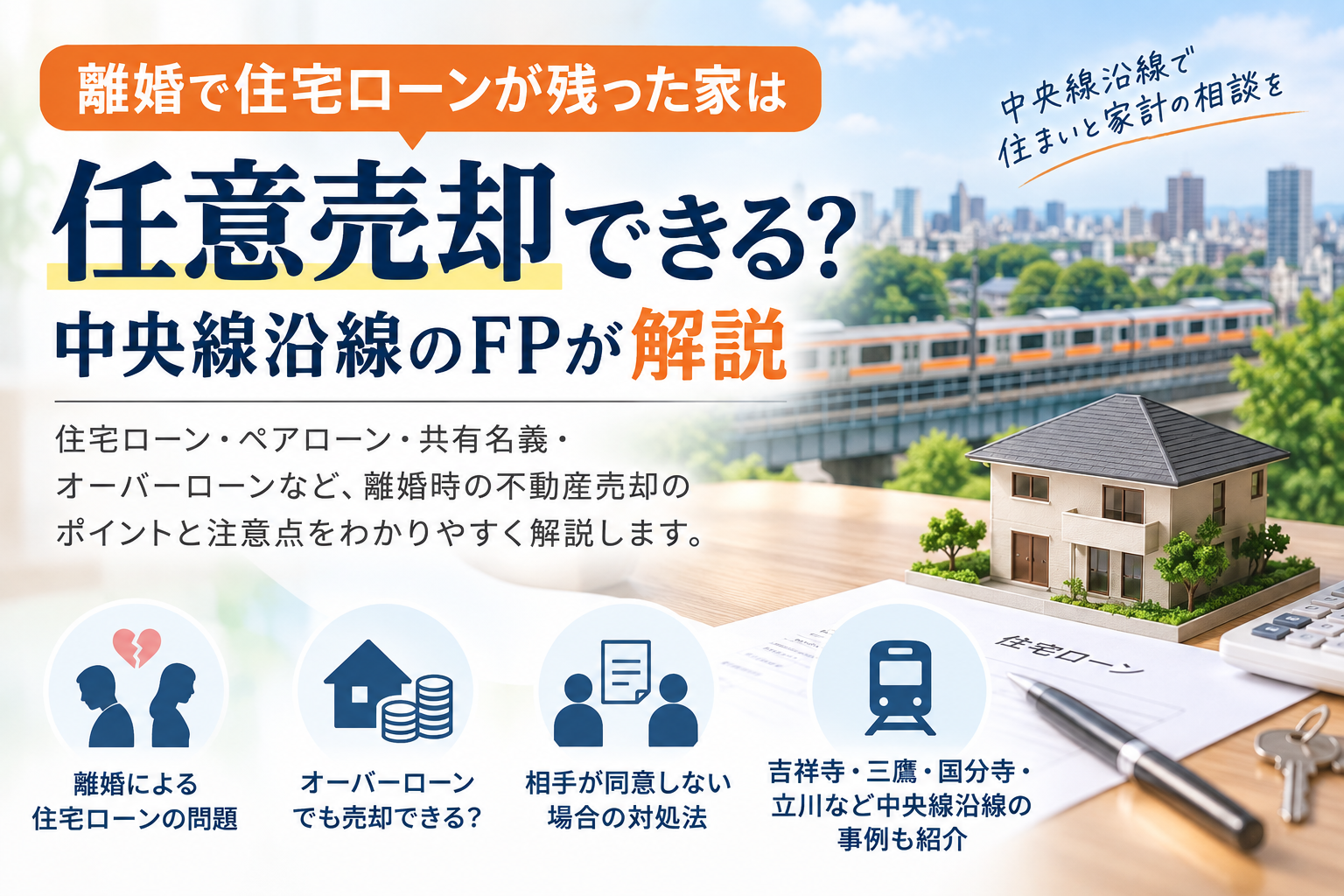 中央線沿線の任意売却相談